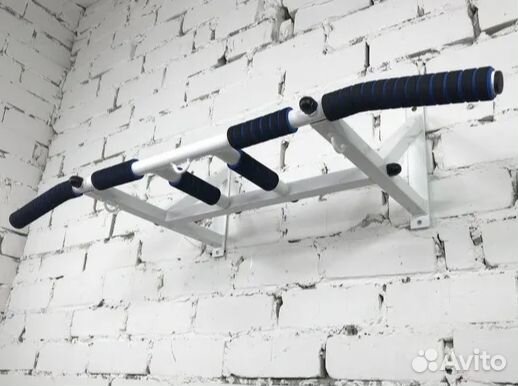 Турник 5 хватов на стену белый мощный вес до 250кг