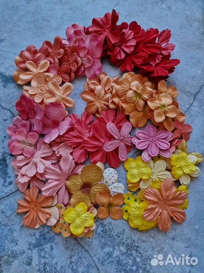 Цветы для скрапбукинга