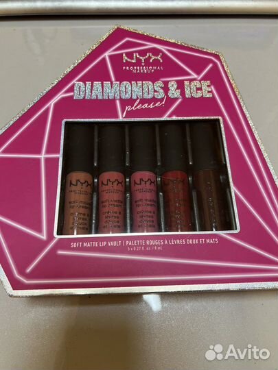 Набор жидких матовых помад для губ Diamonds NYX