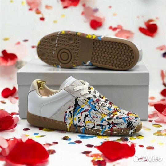 Кроссовки maison margiela replica белые