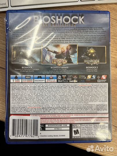 BioShock: The Collection диск для PS4 новый