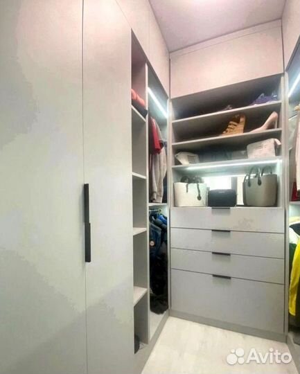 Гардеробные на заказ, системы хранения, шкафы