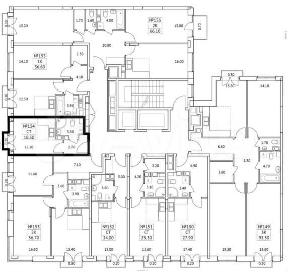 Квартира-студия, 18,5 м², 5/9 эт.