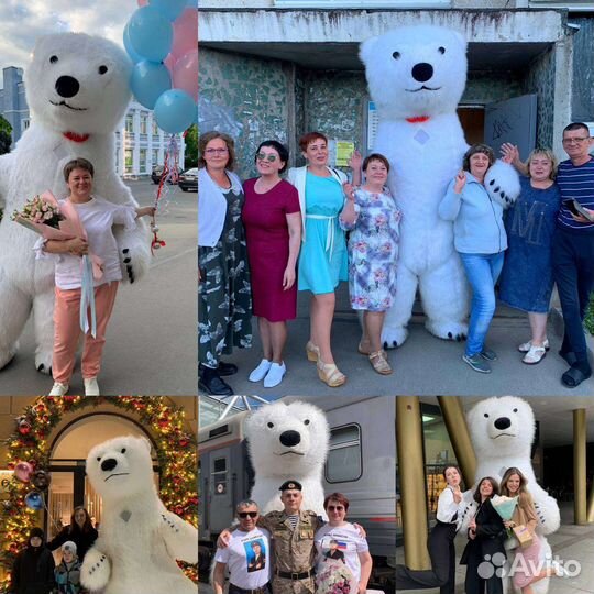 Поздравление на праздник, ростовые куклы