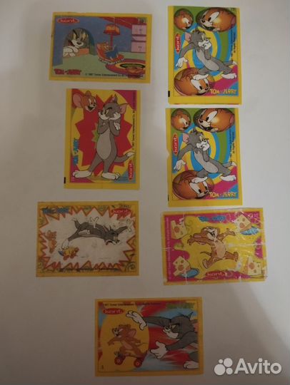 Вкладыши от жвачек из 90 х