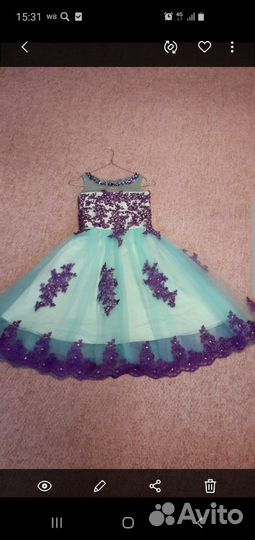 Платье на выпускной, для девочки 7-10 лет