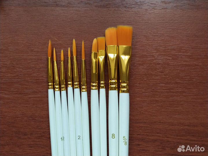 Кисти художественные кисточки набор 10 шт