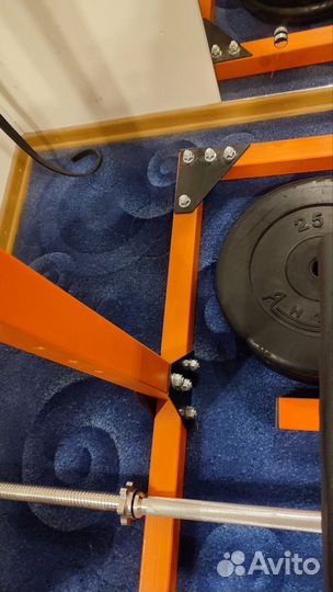Силовая рама для приседа и жима с лавкой