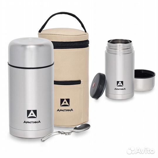 301-1000А Термос Арктика пищевой 1л. (серебро) с ч