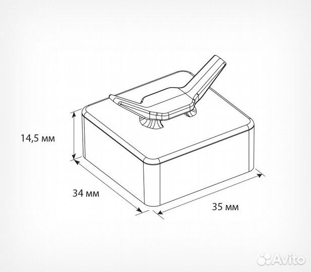 Держ.магнитный для прайсбордов magnet-PB, Белый