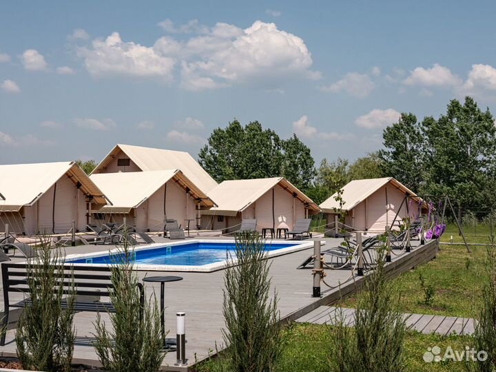 Каркасная сафари-палатка для кемпинга 4x4 в каркас