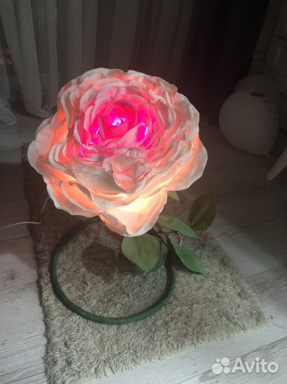 Светильник роза из изолона 100 см