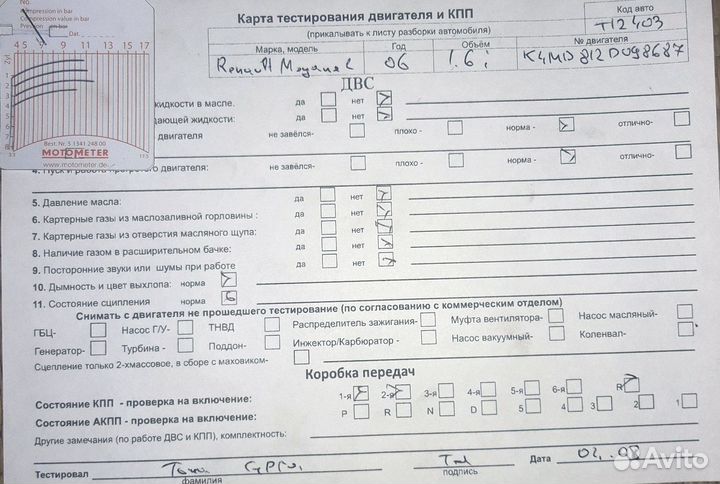 Разбор на запчасти Renault Megane 2 2002-2009