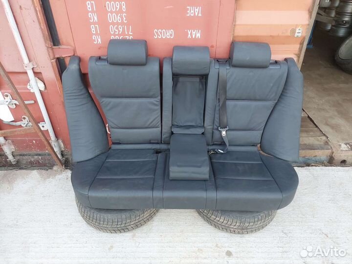 Бмв е53 задний диван (сидение) черная кожа