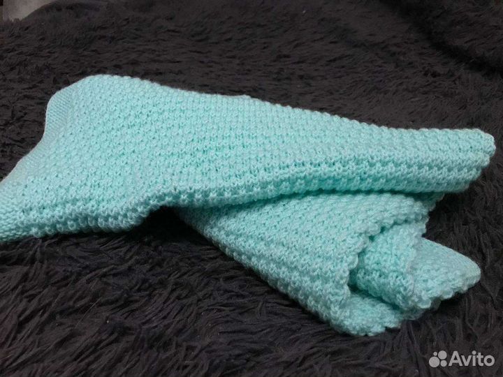 Плед детский вязаный ручная работа