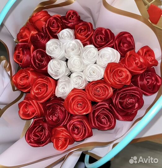 Букет из атласных лент