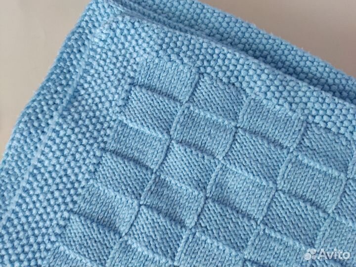 Плед детский вязаный ручная работа