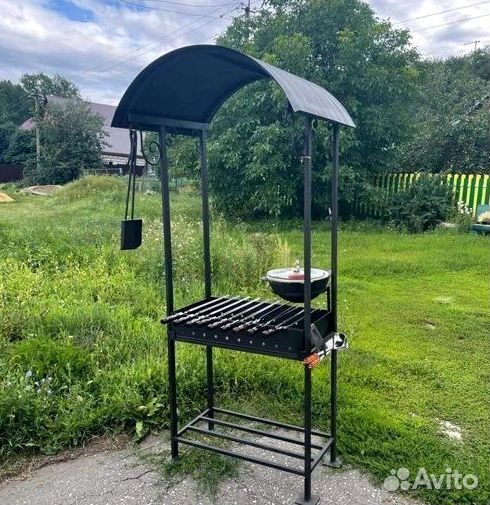 Мангал с печью