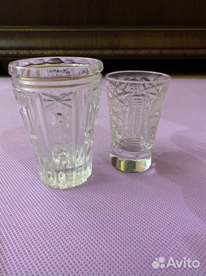 Хрустальные стопки, рюмки, вазы, салатники