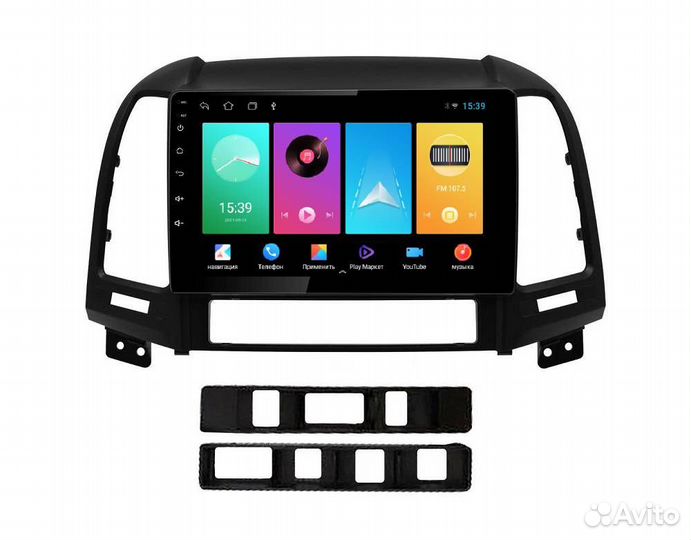 Штатная магнитола для Hyundai Santa Fe на Android