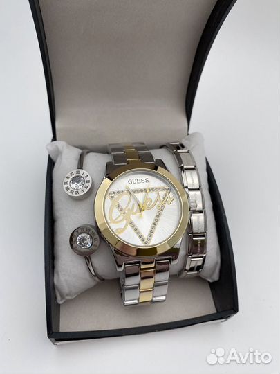 Набор : часы guess + браслет nomination + браслет