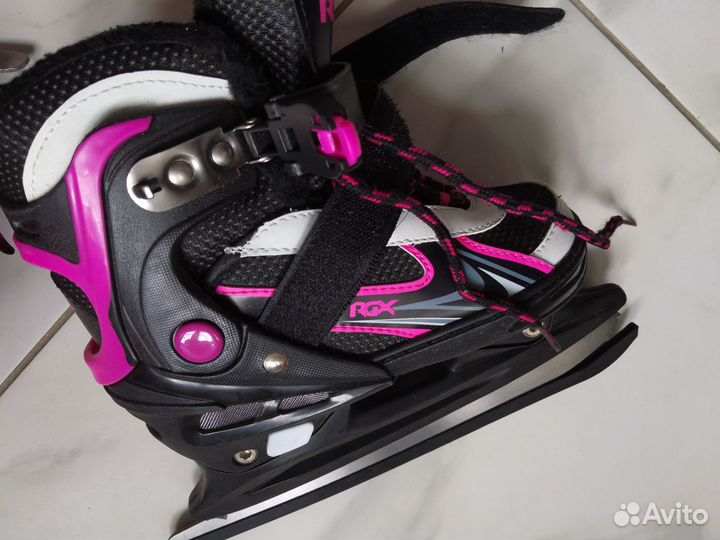 Коньки фигурные rgx раздвижные 31-34