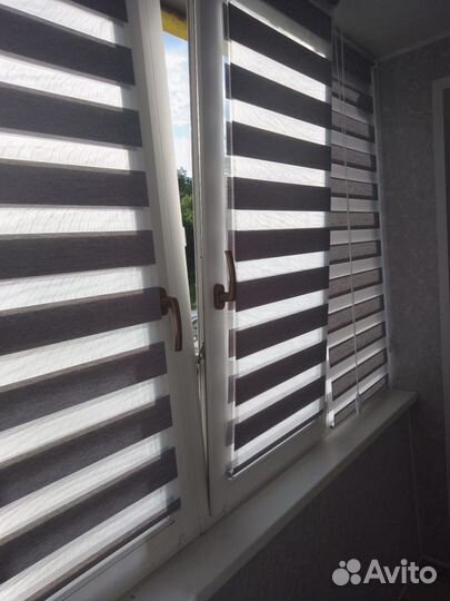 Рулонные шторы День-ночь, Зебра