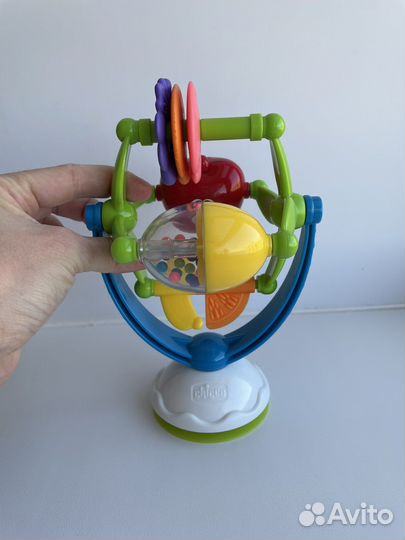 Chicco игрушка на стульчик для кормления фрукты