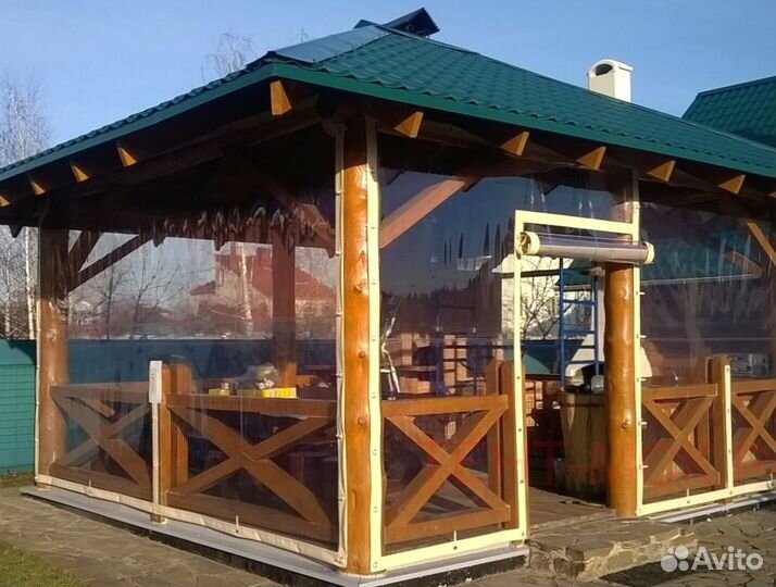 Мягкие пвх окна на беседку