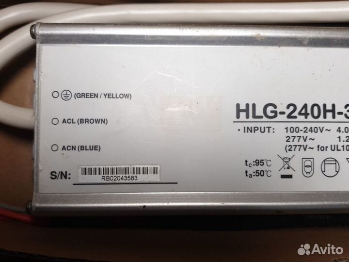 Блок питания HLG-240H-36B