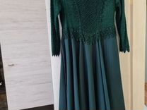 Эльфийское зеленое платье 54 размер