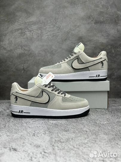 Кроссовки зимние nike AIR force 1 короткие с мехом