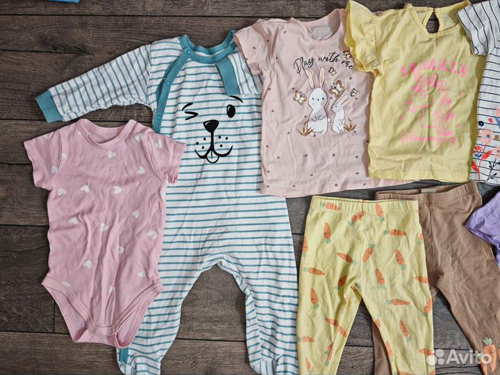 Детская одежда пакетом для девочки 80