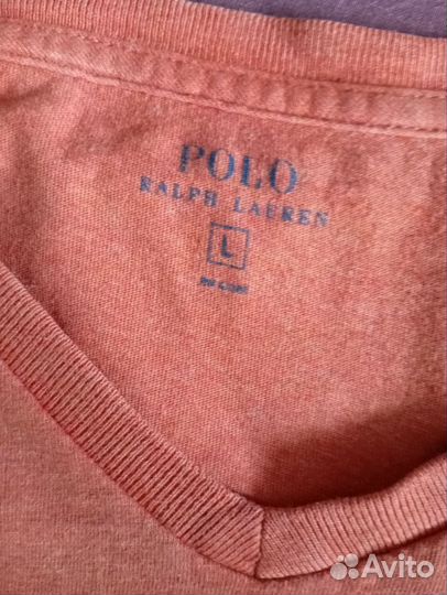 Футболка polo ralph lauren оранжевая