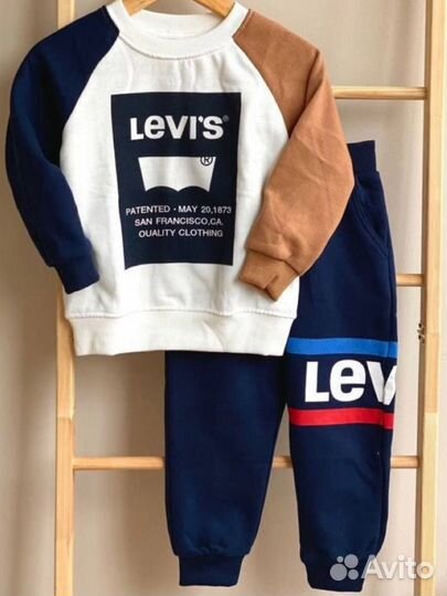 Флисовый костюм 98 Levis новый