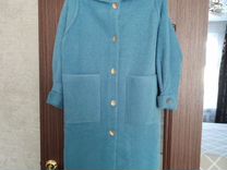 Пальто женское, размер 46-48, новое, цвет синий