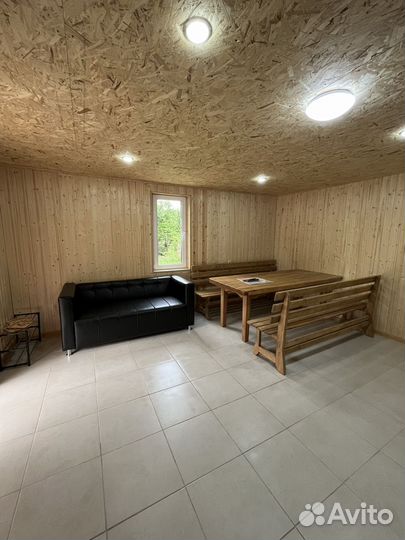 Баня на дровах с купелью