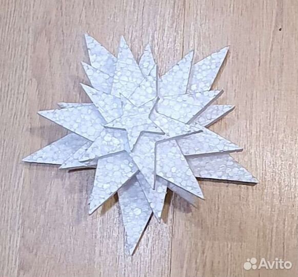 Цветы и звезды из пенопласта