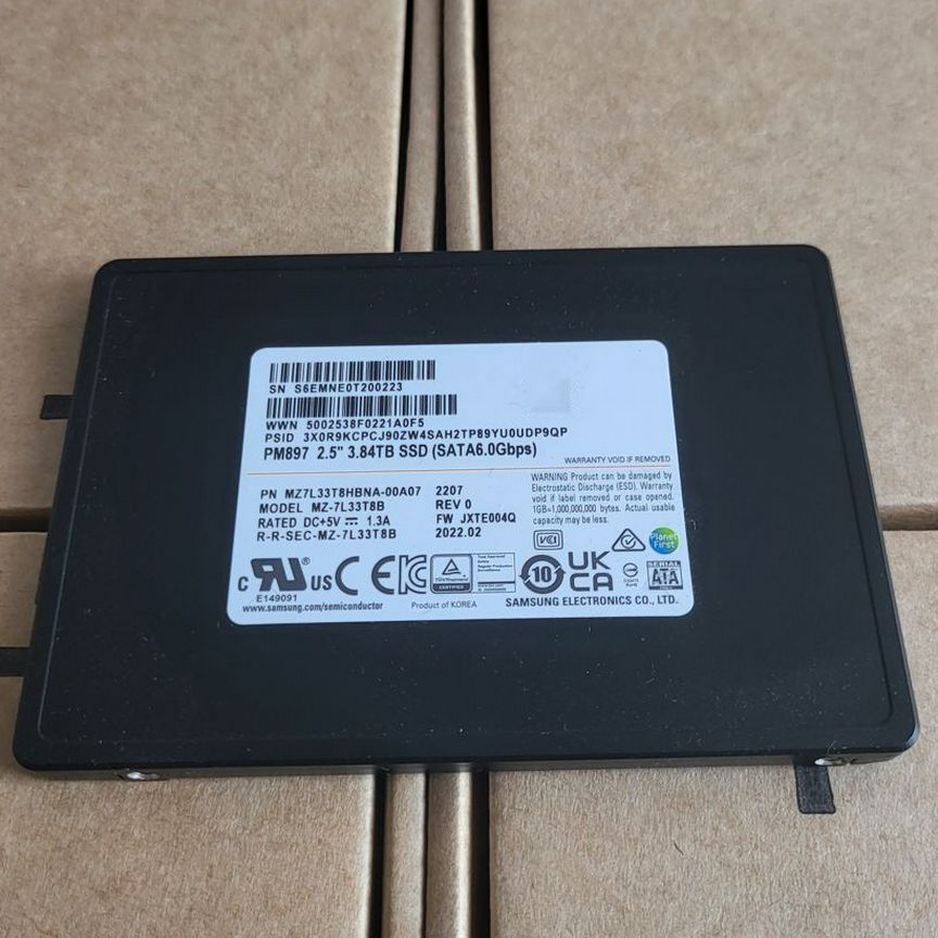 [MZ7L33T8HBNA] Samsung Pm 897 3.84tb Mz7l33t8hbna