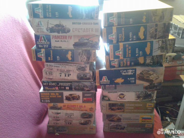 Бомбические сборные модели в 1:35 разных фирм