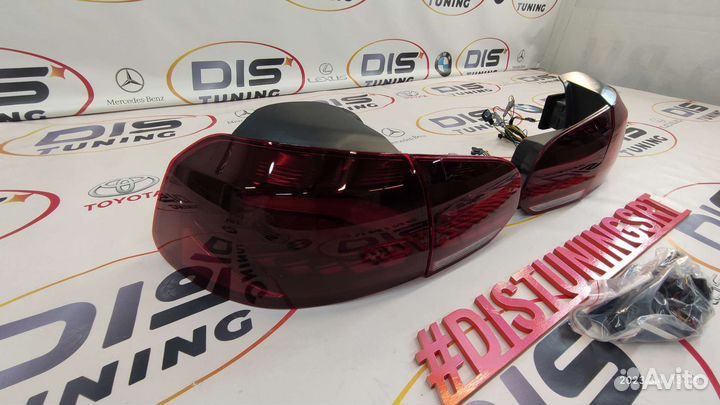 Стоп сигналы volkswagen golf (Mk6) 08-13г красные