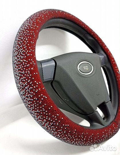 Оплетка на руль стразы