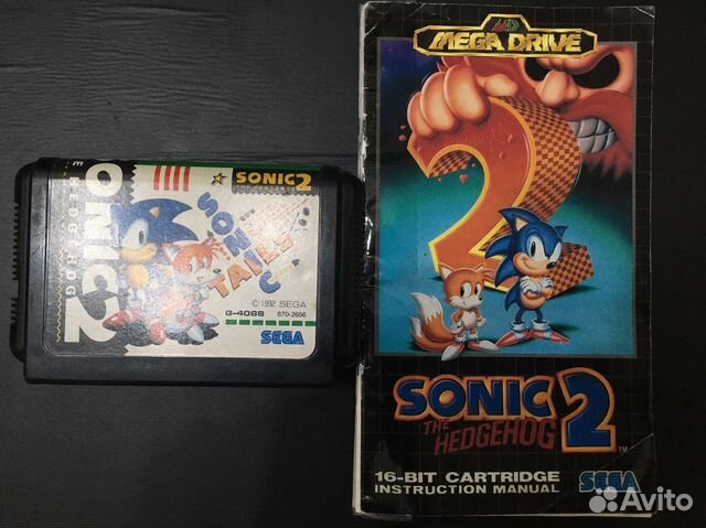 Sonic the hedgehog 2 japan соник 2 + мануал купить в Москве | Хобби и ...