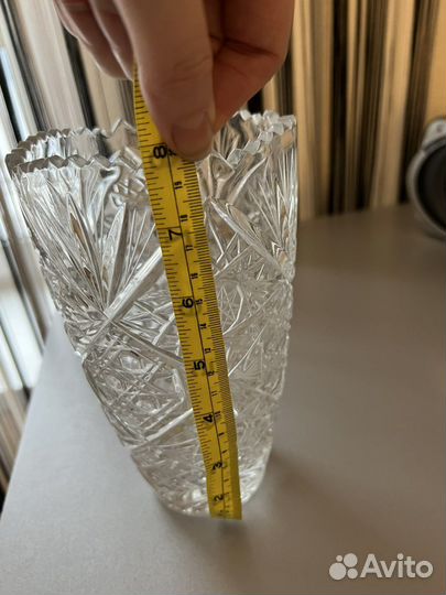 Хрустальная ваза 20см