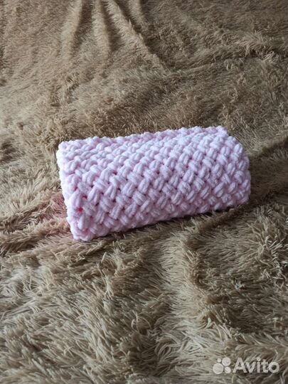Плед детский вязаный ручная работа