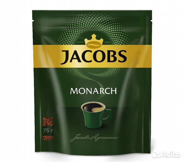 Растворимый кофе Якобс Монарх 75г