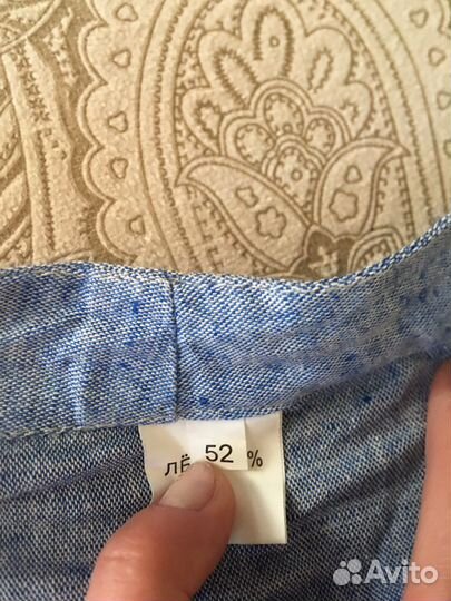 Льняной комбинезон 52 р новыый