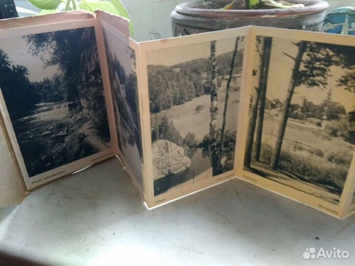 Антикварный набор фотооткрыток Привет из Латвии