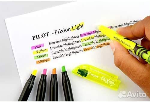 Маркеры для текста фирма Pilot 6 штук в упаковке