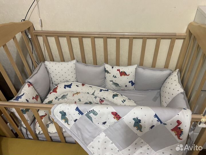 Бортики в кроватку,одеяло,кокон